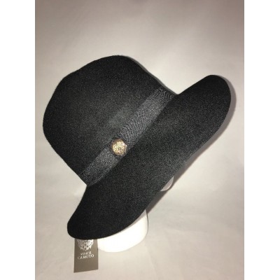 Vince Camuto 's Bucket Hat Wool Black Logo Detail Adjustable New  eb-87537439